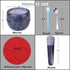 Aisiming Mortar and Pestle Set Polished Natural Marble Stone Guacamole Molcajete Bowl with Base Silicone Pad,Matching Stainless Spoon and Matching Small Brush 200ml Capacity(Small, Dark Gray)