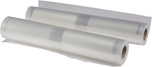 Nesco VS-04R Food Vacuum Sealer Bags, 11.0 inch x 19.70 feet, Clear, 2 Count
