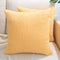 BeBen Throw Pillow Covers, Decorative Pillow Covers 20x20, Set of 2 Soft Corduroy Square Cushion Case Home Decor for Couch, Bed, Sofa, Bedroom, Car , Yellow, 20X20