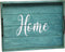 Elegant Designs, Blue Wash Home Decorative Wood Serving Tray w/Handles, 15.50" x 12"