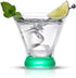 JoyJolt HUE Martini Glasses (7oz) Cocktail Glassware Set of 6, Colored Glass Base. Drinking Glasses, Cocktail Glasses, Stemless Margarita Glasses, Bar Glasses, Shrimp Cocktail Glasses, Juice Glasses