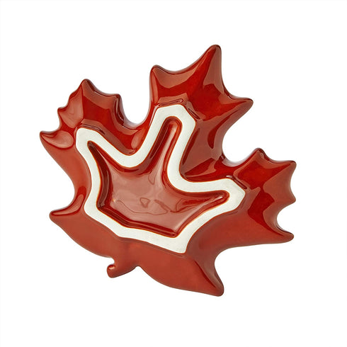 SKL Home Shaped Leaf Vanity Tray, Rust