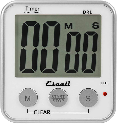 Escali Extra Large Display Digital Timer, White