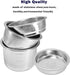 51mm Stainless Steel Filter Basket 1/2/4 Cup for Espresso Bottomless Portafilter,compatible with Delonghi,Breville 51mm Coffee Machine.Gift: Blind Filter and Scoop Clip.