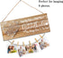 Cocomong Gifts for Grandma from Granddaughter and Grandson, Grandkids Picture Frame, Grandmother Birthday Gifts Photo Holder 13.5 X 5.5 Inch with 6 Clips