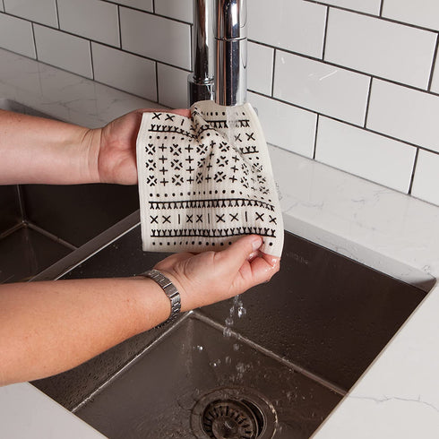 Ecologie Swedish Sponge Reusable Dishcloth, Black 2 Count