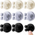 9 Pieces Adhesive Plug Hooks Cable Utility Hook Stick on Wall Door Silicone Wall Hooks Waterproof and Oilproof Towel Key Hooks Self Adhesive Holder for Hanging Kitchen Bathroom Home Office, 3 Colors