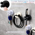 9 Pieces Adhesive Plug Hooks Cable Utility Hook Stick on Wall Door Silicone Wall Hooks Waterproof and Oilproof Towel Key Hooks Self Adhesive Holder for Hanging Kitchen Bathroom Home Office, 3 Colors