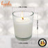 White Votive Candles - 12 Pack - Clear Glass Cups, Unscented, Extra Long 15 Hour Burn Time - for Party Decorations, Birthday, Wedding and Dinner Centerpieces - Hyoola