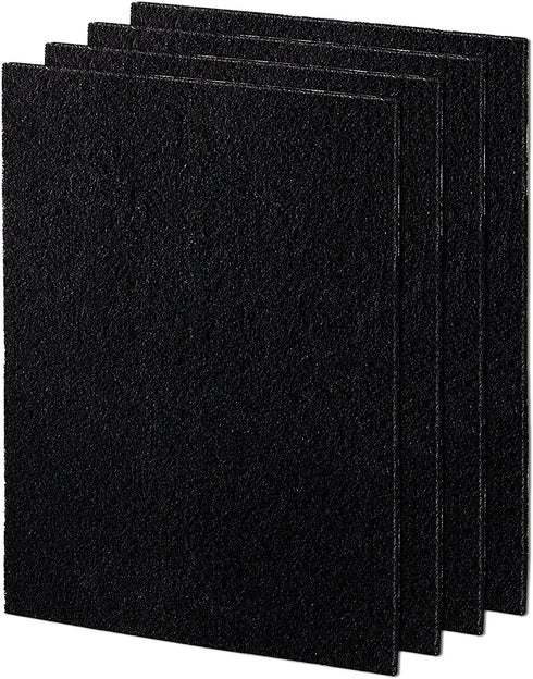 Fellowes Carbon Filters for AeraMax Air Purifiers - 4 Pack (9324201),Black, 16.1" x 12.4" x 0.2"