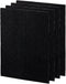Fellowes Carbon Filters for AeraMax Air Purifiers - 4 Pack (9324201),Black, 16.1" x 12.4" x 0.2"
