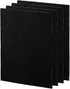 Fellowes Carbon Filters for AeraMax Air Purifiers - 4 Pack (9324201),Black, 16.1" x 12.4" x 0.2"