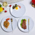 Melamine Dinner Plates - 6pcs 10inch Dinnerware Dishes Set for Indoor and Outdoor Use, Break-resistant, White