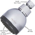 3 Inch High Pressure Shower Head - Best Pressure Boosting, Wall Mount, Bathroom Showerhead For Low Flow Showers, 2.5 GPM - Chrome
