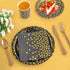 FOCUSLINE Black and Gold Party Supplies 210 PCS Paper Party Dinnerware 30 Guests - Disposable Black Paper Plates Napkins Cups & Gold Plastic Forks Knives Spoons for Graduation, Birthday, Wedding