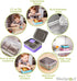 WeeSprout 18/8 Stainless Steel Bento Box (Compact Lunch Box) - 3 Compartment Metal Lunch Containers, Skid-proof Silicone Sleeve, for Kids & Adults, Bonus Dip Container, Fits in Lunch Bag & Backpack