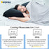 BORPRES-Cooling-Pillowcase,Japanese Chill-Plus Tech,Q-MAX>0.43 Cooling Fiber, Absorbs Heat Keep Cool,Double Sided Design,Idea for Hot Sleeper Night Sweats All Seasons Queen Size,Black