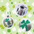 Iceyyyy 12 PCS St Patrick Ball Ornament - St. Patrick's Shamrock Clover Hanging Ball Baubles Ornament for Christmas St. Patrick's Tree Party Decoration (B)