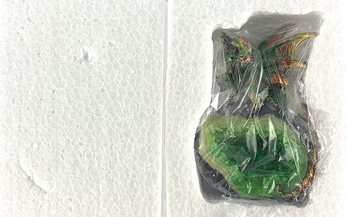 Aint It Nice Dragon Rock Faux Geode Cavern Sparkling Medieval Collectible Fantasy Figurine Statue Décor, 4 X 3 X 1.5 inches (Green)