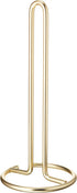 Spectrum Diversified Euro Holder for Kitchen Countertops, Bars & Dining Tables Steel Paper Towel Stand, Fits Standard & Jumbo Rolls, Gold