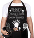 BRITEREE Funny Aprons for Men, Women with Handy Hand-Wiping Towels - Game of Thrones Gifts for Men, Dad, Boyfriend, Husband, Friends, Him - Mothers Day Gifts for Mom, Wife, Her - Kitchen Cooking BBQ Grill Chef Apron with 3 Pockets