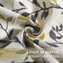 Inselnwald Tree Leaves Linen Kitchen Valance, Small Window Curtain Valance for Bathroom Dining Room Living Room Bedroom Rod Pocket 54 by 18 Inches Mustard Yellow