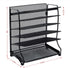Samstar Letter Tray Organizer, 6-Tier Mesh Desk File Organizer Paper Sorter Holder File Rack Shelves, Black