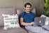 Silica Gel Throw Pillowcases, Lightweight Super Soft Easy Care Pillowcases - 2-Pack, Funny Square Throw Pillow Cover, 16"X16" Decorative Pillowcase Funny Decor Case with Hidden Zipper