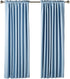 Amazon Basics Room Darkening Blackout Window Curtains with Tie Backs Set - 52 x 63-Inch, Light Blue, 2 Panels