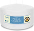 Hyoola White Three Wick Large Candle - 6 x 3 Inch - Unscented Big Pillar Candles - 62 Hour - European Made