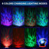 Ocean Wave Projector,Night Light Lamp 360° Roting with 8 Nebula Modes,LED Light Projector,Galaxy Projector with Timer, Remote Control, Speaker USB Turn Wiring, 6 Sleep Aid Sound