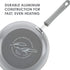 Rachael Ray Brights Deep Nonstick Frying Pan / Fry Pan / Deep Skillet - 9.5 Inch, Gray