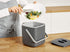 Litem Food Waste Basket Bin a countertop Bucket with Extra Long Handles for Your conveniences 0.68 Gallons (2.6L) (Dark Gray)