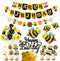 Honey Bumble Bee Party Decorations Honey Bee Banner Cake Cupcake Topper Garland Balloons Wrappers for Bee Theme Birthday Party Baby Shower Supplies