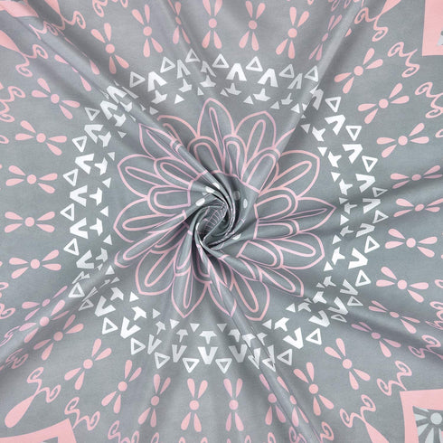 Mandala Tapestry Grey Pink Tapestry Hippie Bohemian Floral Tapestries Wall Hanging for Room Bedroom