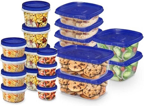 Ziploc Food Storage Meal Prep Containers Reusable for Kitchen Organization, Smart Snap Technology, Dishwasher Safe, Variety Pack, 20 Count