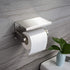 YIGII Toilet Paper Holder with Shelf - Stainless Steel Toilet Roll Holder Self Adhesive or Wall Mounted for Bathroom