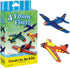Creativity for Kids Four Foam Fliers Mini Craft Kit - Paint 4 Foam Glider Airplanes, Small Gifts for Kids , Red