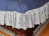 Home-X - White Lace Scalloped Elastic Bed Wrap Around, Easy Fit, Dust Ruffle Bed Skirt | Queen/King