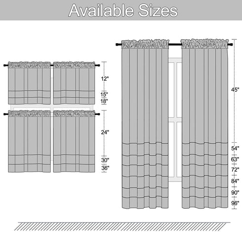 DONREN 15 Inches Long Black Valances for Windows - 2 Panels Blackout Theme Insulated Valances for Basement,42 Inches Wide Kitchen Valances with Rod Pocket Design,2 Pack