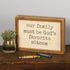 Primitives by Kathy Distressed Inset Box Sign, God's Favorite Sitcom