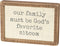Primitives by Kathy Distressed Inset Box Sign, God's Favorite Sitcom
