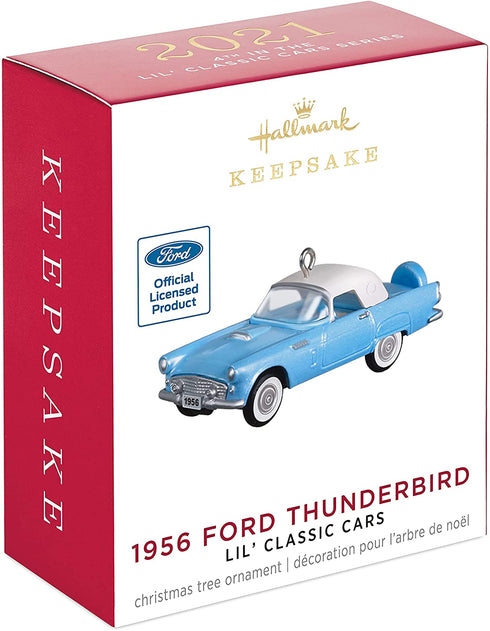 Hallmark Keepsake 0.79" Miniature Christmas Ornament 2021, 1956 Ford Thunderbird Lil' Classic Cars, Mini