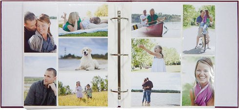 MCS MBI Library Collection 400 Pocket 4x6 Photo Album in Burgandy