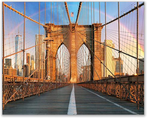 Perfect Rainbows at History's Greatest Sites. Put a piece of heaven on your wall with these Historic Sites - A Nature's Landscape (Set of 4): Modern Art Decor Unframed Photo Prints (8"x10")