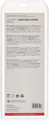 Kuhn Rikon Colori Santoku Knife with Safety Sheath, 5 inch/12.70 cm Blade, Red
