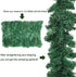 PiuPiu Christmas Garland Decorations Greenery Tree Branch Christmas Wreath Mantle Decoration for Outdoor Indoor 280 Branches,9 Feet