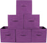 Greenco Foldable Storage Cubes Non-woven Fabric -6 Pack-(Purple)
