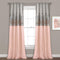Lush Decor Gray and Blush Night Sky Panel for Living, Bedroom, Dining Room (Single Curtain), 84" x 42"