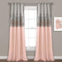 Lush Decor Gray and Blush Night Sky Panel for Living, Bedroom, Dining Room (Single Curtain), 84" x 42"